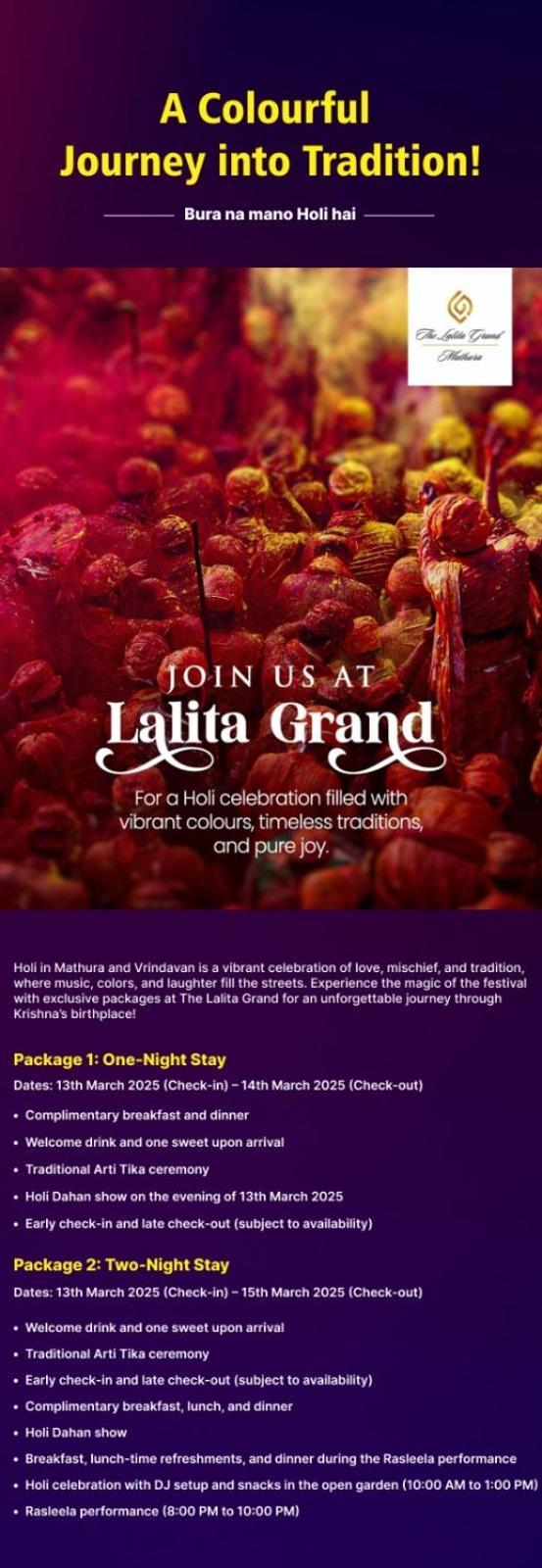 The Lalita Grand Mathura- Vrindavan Exteriör bild